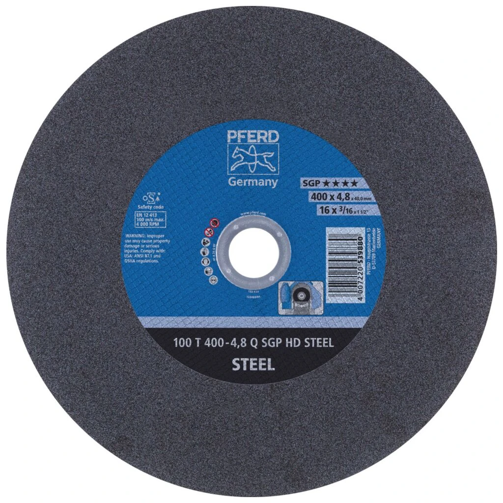 PFERD Trennscheibe 100 T 400-4,8 Q SGP HD STEEL/40,0 Nr. 66324205 3 PFERD Trennscheibe 100 T 400-4,8 Q SGP HD STEEL/40,0 Nr. 66324205