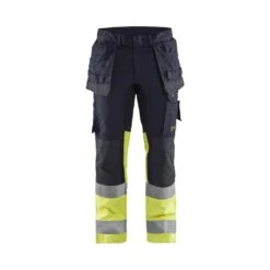 BLAKLÄDERMultinormstretchbundhose Marine/HighVis Gelb