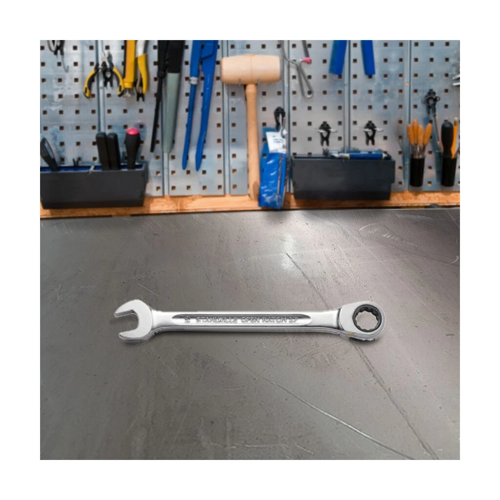 STAHLWILLE Ratschenschlüssel, Gerade 10mm 4 STAHLWILLE Ratschenschlüssel, Gerade 10mm – Bild 2