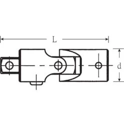STAHLWILLE Kardangelenk 1/4" 45mm QR -Schweißgeräte Rabatt 407QR mas 665450