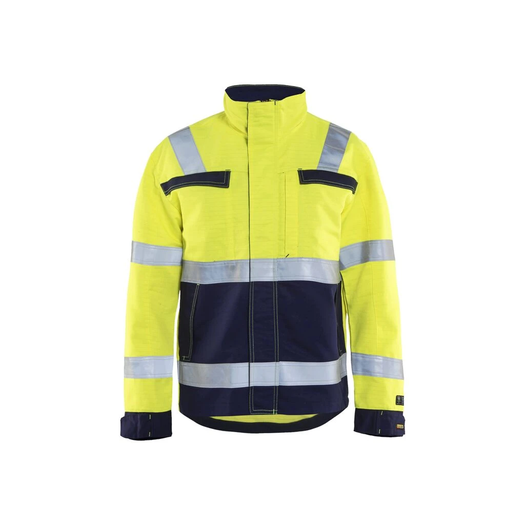 BLAKLÄDERMultinorm Arbeitsjacke HighVis Gelb/marine 4 BLAKLÄDERMultinorm Arbeitsjacke HighVis Gelb/marine – Bild 2