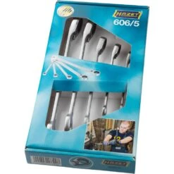 HAZET Ratschenschlüssel-Satz 5-teilig, 8-19mm, Umschaltbar -Schweißgeräte Rabatt 606 5 detail verpackung 688952