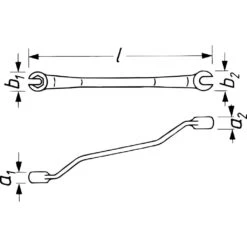 HAZET Doppelringschlüssel Offen 10x11mm Gekröpft -Schweißgeräte Rabatt 612n skizze 686282