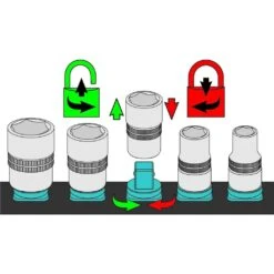 HAZET Steckschlüssel-Satz 1/4" 96-teilig, Im SmartCase -Schweißgeräte Rabatt 900sr 2200sc 2300sh piktogramm verriegeln entriegeln 691005