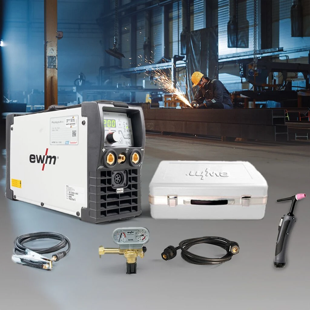 EWM WIG-Schweißgerät Picotig 200 SET 5P D Inkl. Brenner Und Zubehör, Gasgekühlt (Schweißgerät) 4 EWM WIG-Schweißgerät Picotig 200 SET 5P D Inkl. Brenner Und Zubehör, Gasgekühlt (Schweißgerät) – Bild 2