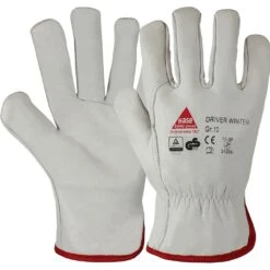 HASE Rindnappalederhandschuh Driver-Winter