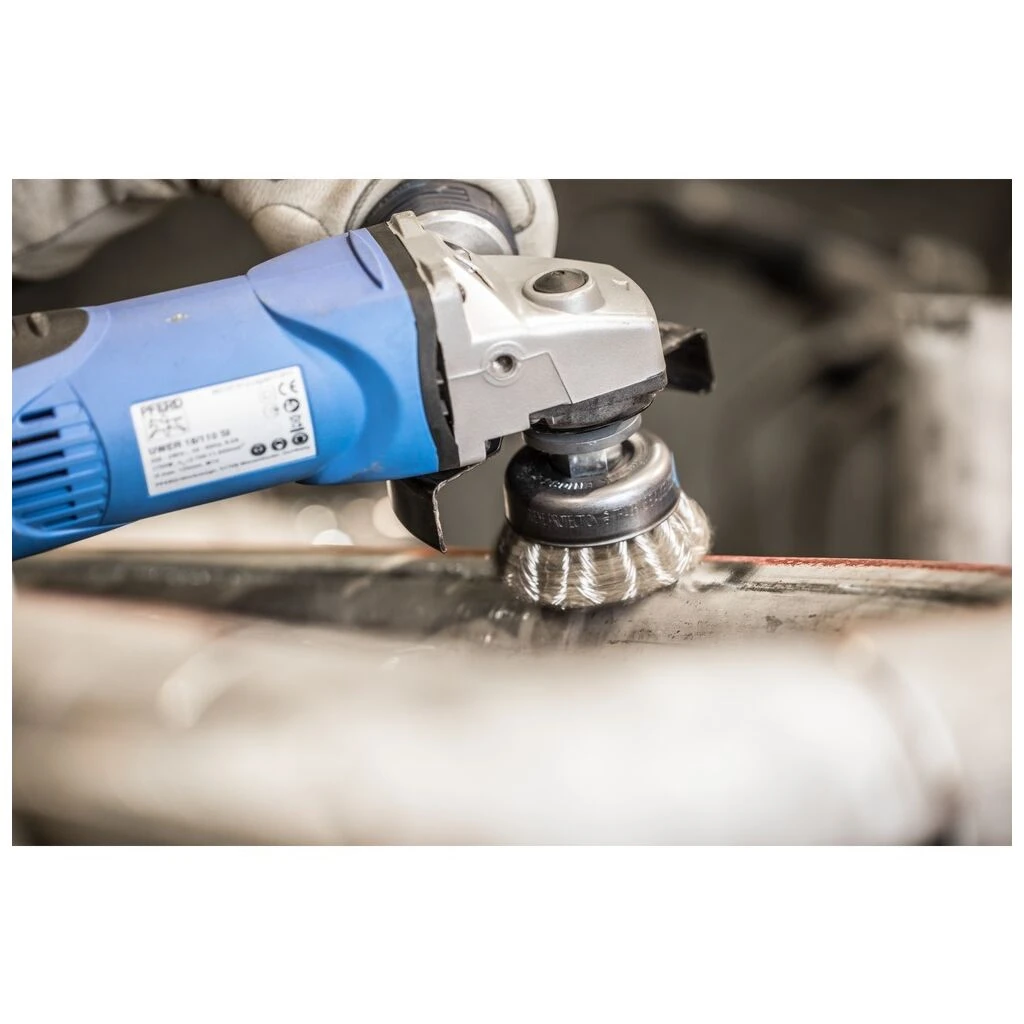 Topfbürste Mit Gewinde, Gezopft POS TBG 65/M14 INOX 0,50 5 Topfbürste Mit Gewinde, Gezopft POS TBG 65/M14 INOX 0,50 – Bild 3