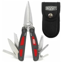 BESSEY Multifunktionswerkzeug 7 Funktionen, In Gürteltasche (Multitool)