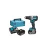 MAKITA Akku-Schlagbohrschrauber 18 V / 5,0 Ah DHP484RTJ, 2 Akkus, Ladegerät Im MAKPAC