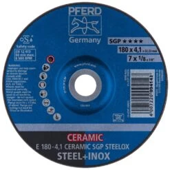 PFERD Schruppscheibe E 180-4,1 CERAMIC SGP STEELOX Nr. 62100180
