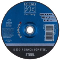 PFERD Schruppscheibe E 230-7 ZIRKON SGP STEEL Nr. 62223737