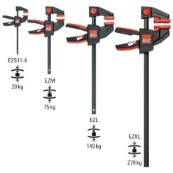 BESSEY Einhandzwinge EZS-Set 110x 40mm, 2 Stück