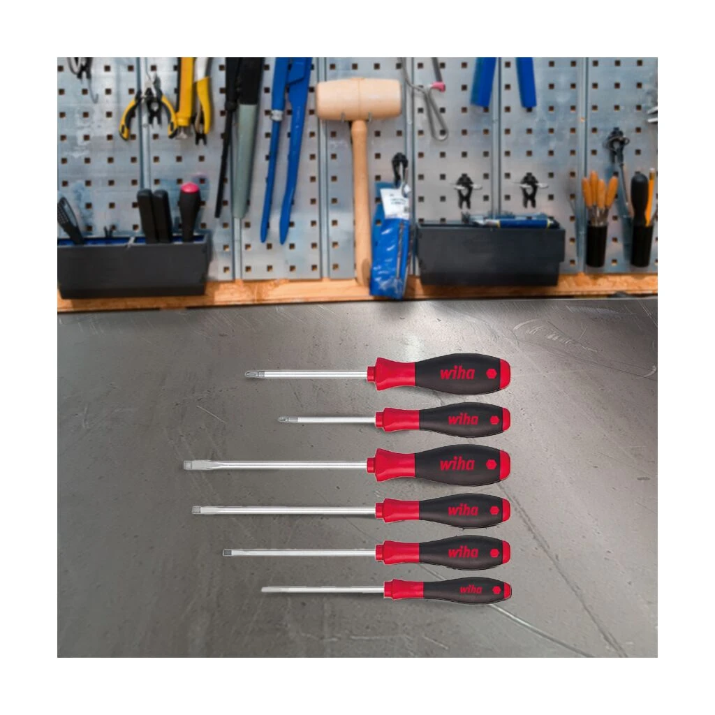 WIHA Kreuzschlitzschraubendrehersatz 6-tlg. Schlitz/PZ 4 WIHA Kreuzschlitzschraubendrehersatz 6-tlg. Schlitz/PZ – Bild 2