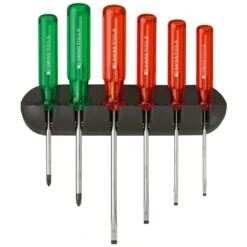 PB SWISS TOOLS Schraubendreher-Satz 6-teilig Schlitz PZ