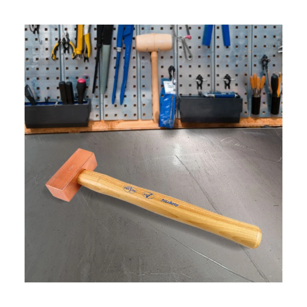 HASO Kupferhammer, ähnlich DIN 5130 1500 G, Mit Hickorystiel 4 HASO Kupferhammer, ähnlich DIN 5130 1500 G, Mit Hickorystiel – Bild 2