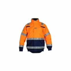 Warnschutz Multinorm Pilotenjacke MEPPEN Orange/navy (Arbeitsjacke)