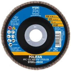 POLIFAN-Fächerscheibe PFC 125 A 60 PSF STEELOX -Schweißgeräte Rabatt pfc 125 a 60 psf steelox rgb 495651