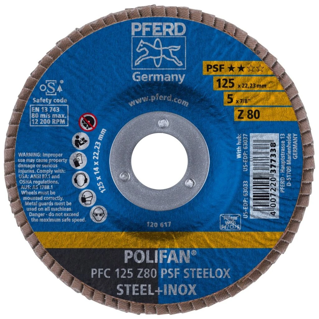 POLIFAN-Fächerscheibe PFC 125 Z 80 PSF STEELOX 4 POLIFAN-Fächerscheibe PFC 125 Z 80 PSF STEELOX – Bild 2