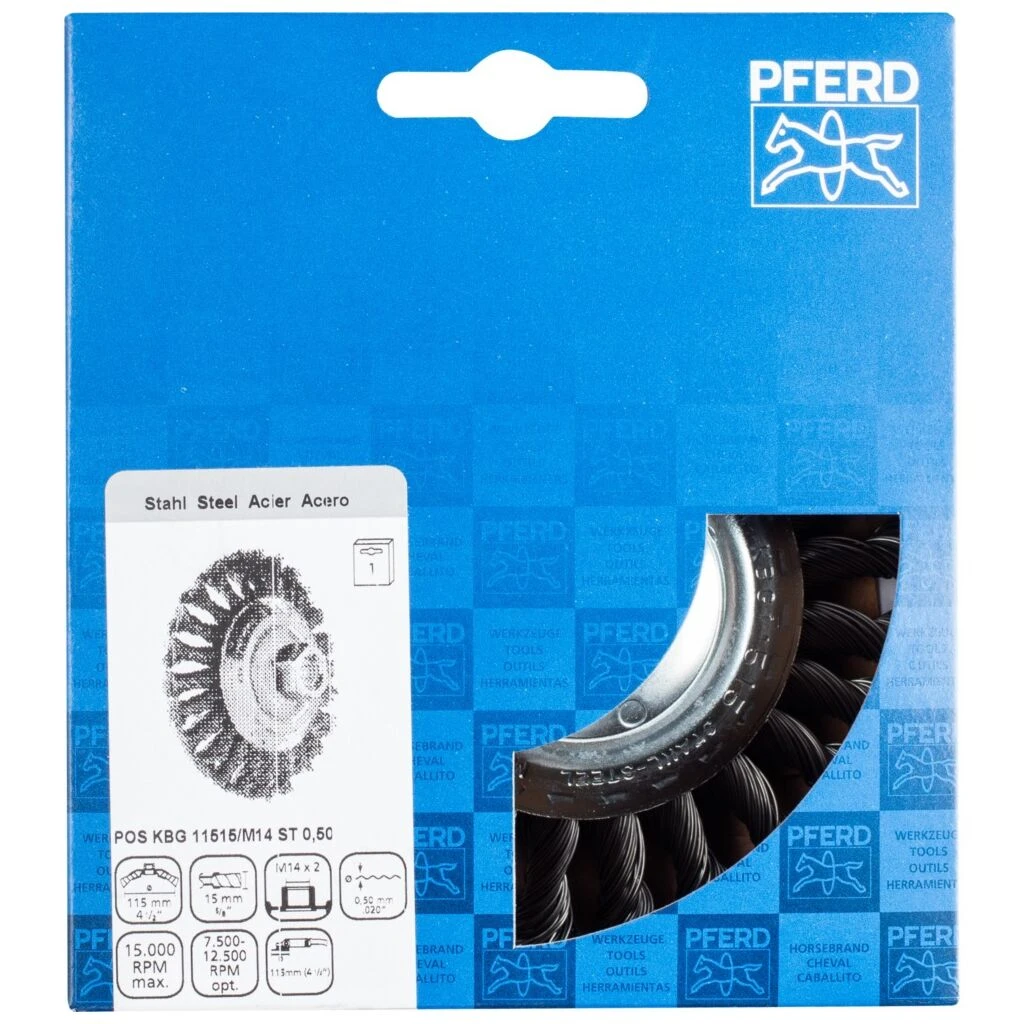 Kegelbürste Mit Gewinde, Gezopft POS KBG 11515/M14 ST 0,50 4 Kegelbürste Mit Gewinde, Gezopft POS KBG 11515/M14 ST 0,50 – Bild 2