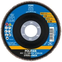 POLIFAN-Fächerscheibe PFF 115 Z 80 PSF STEELOX -Schweißgeräte Rabatt pff 115 z 80 psf steelox rgb 495523