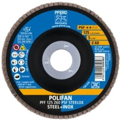 POLIFAN-Fächerscheibe PFF 125 Z 60 PSF STEELOX -Schweißgeräte Rabatt pff 125 z 60 psf steelox rgb 495517