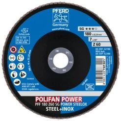 POLIFAN-Fächerscheibe PFF 180 Z 60 SG POWER STEELOX -Schweißgeräte Rabatt pff 180 z 60 sg power steelox rgb 495549