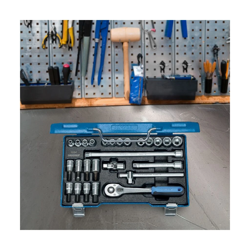 GEDORE Steckschlüssel-Satz 3/8" Nr. 30IMU-10 - 25tlg. 4 GEDORE Steckschlüssel-Satz 3/8" Nr. 30IMU-10 - 25tlg. – Bild 2