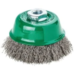 LESSMANN Topfbürste V4A M14 Gewellt 65x0,3mm