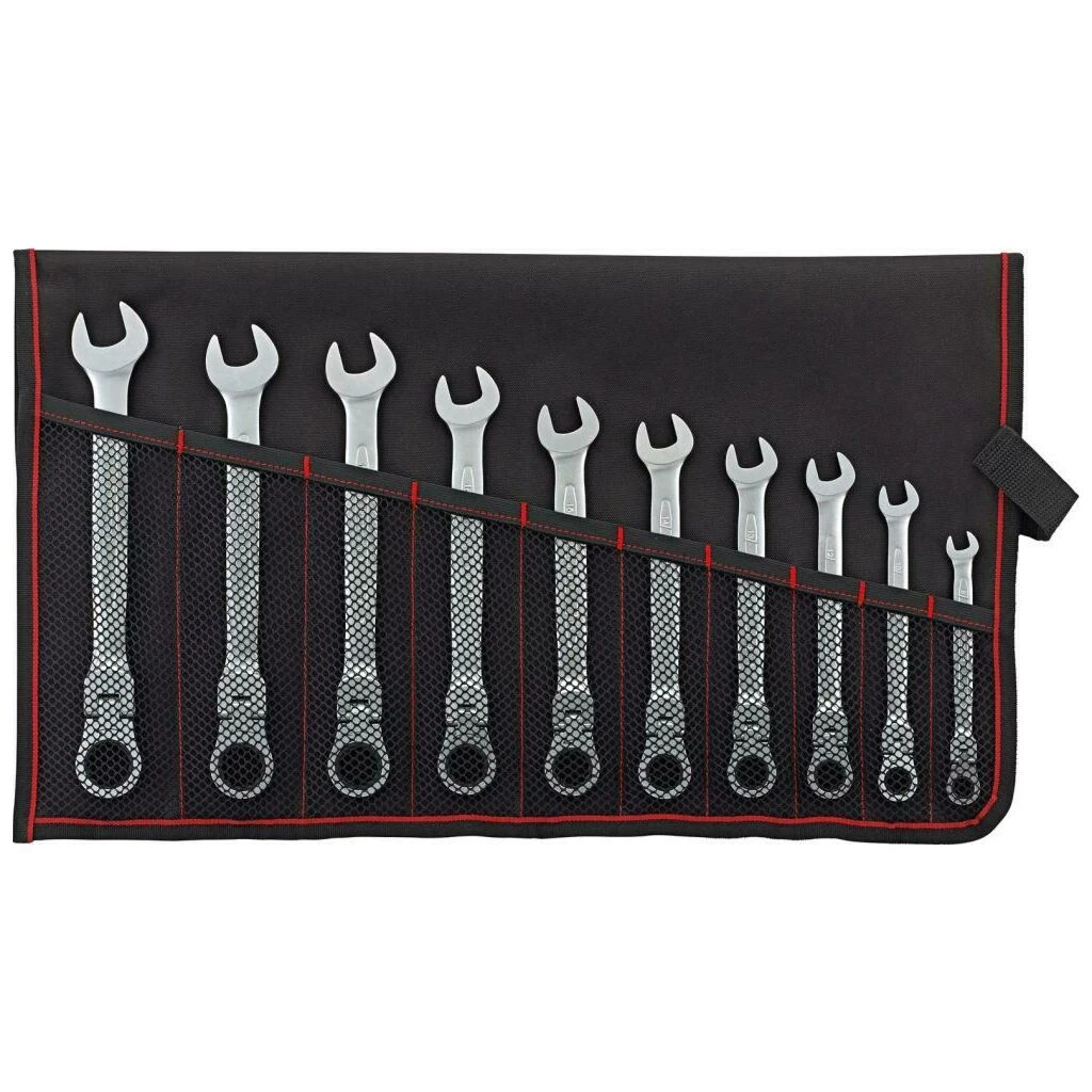 FORMAT Gelenk-Ratschenschlüssel-Satz In Rolltasche, 8-19mm, 10-teilig 3 FORMAT Gelenk-Ratschenschlüssel-Satz In Rolltasche, 8-19mm, 10-teilig