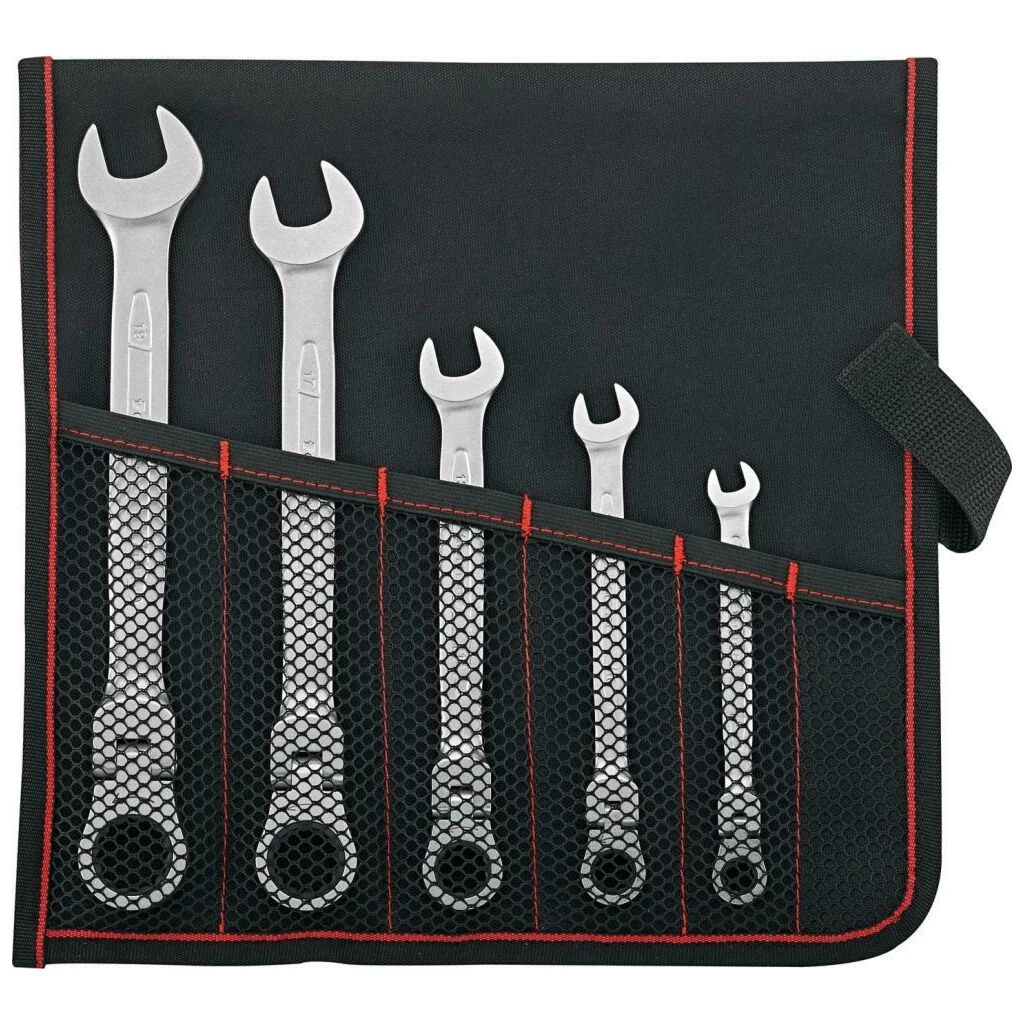 FORMAT Gelenk-Ratschenschlüssel-Satz In Rolltasche, 8-19mm, 5-teilig 3 FORMAT Gelenk-Ratschenschlüssel-Satz In Rolltasche, 8-19mm, 5-teilig