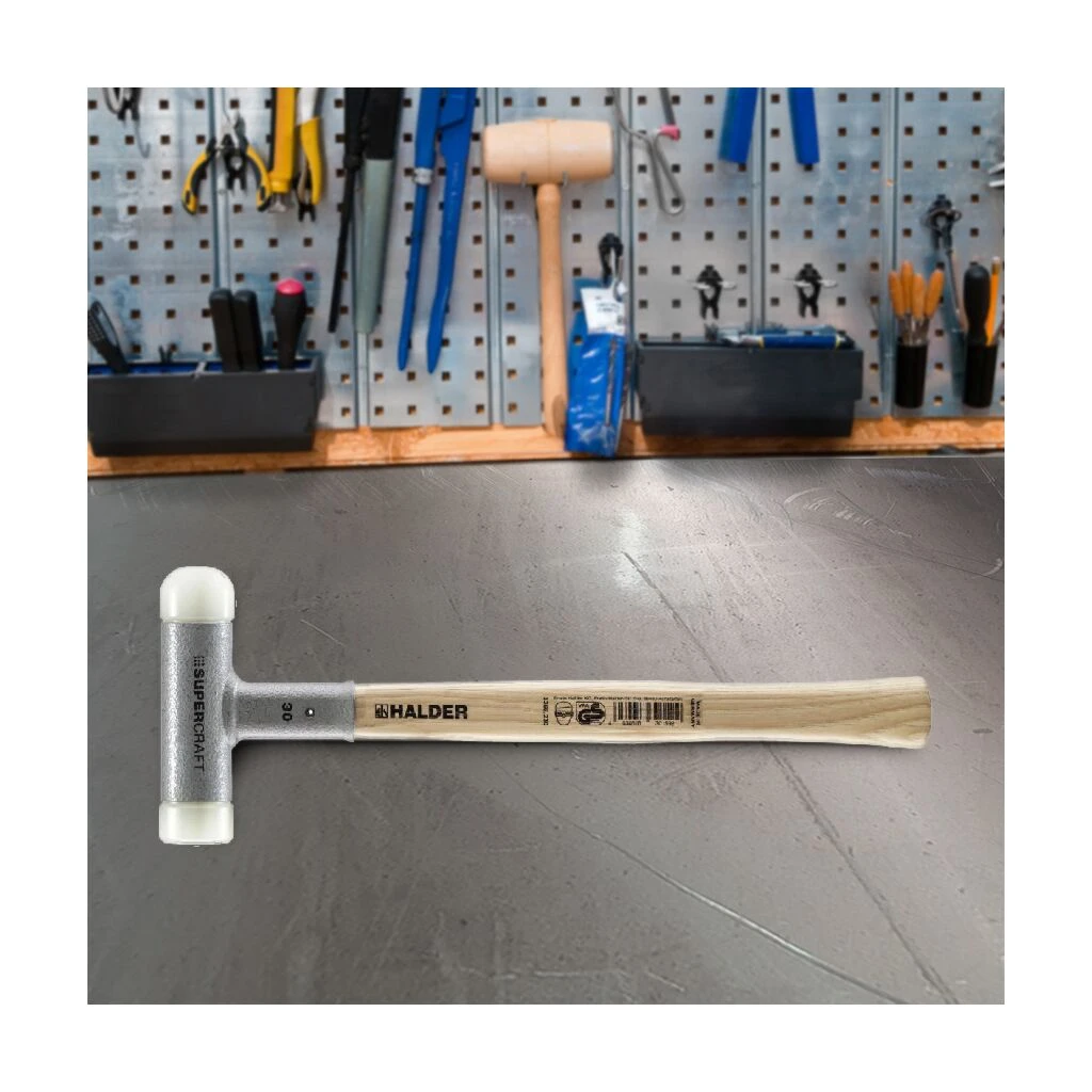 HALDER Schonhammer Supercraft, Rückschlagfrei 30mm, 1 Abgerundeter Kopf 4 HALDER Schonhammer Supercraft, Rückschlagfrei 30mm, 1 Abgerundeter Kopf – Bild 2