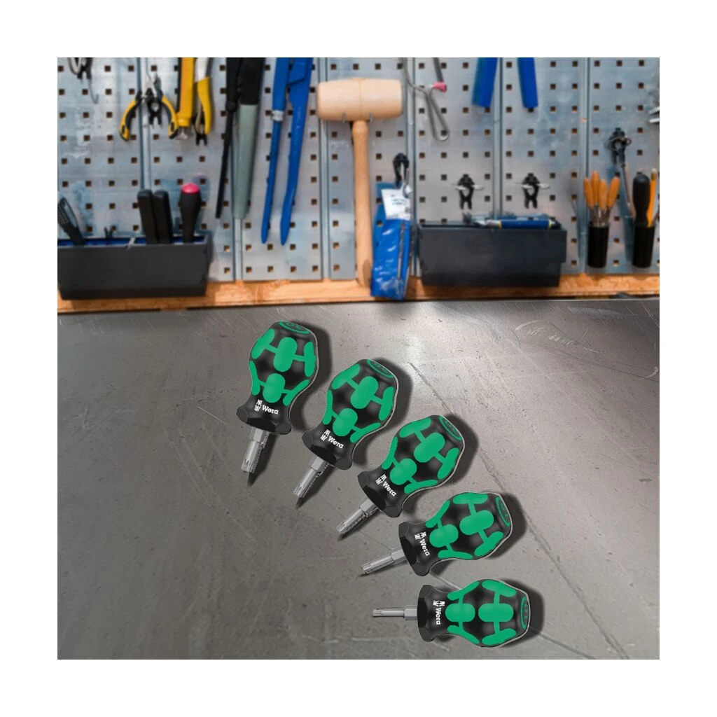 WERA Schraubendrehersatz Stubby 5-teilig Torx 4 WERA Schraubendrehersatz Stubby 5-teilig Torx – Bild 2