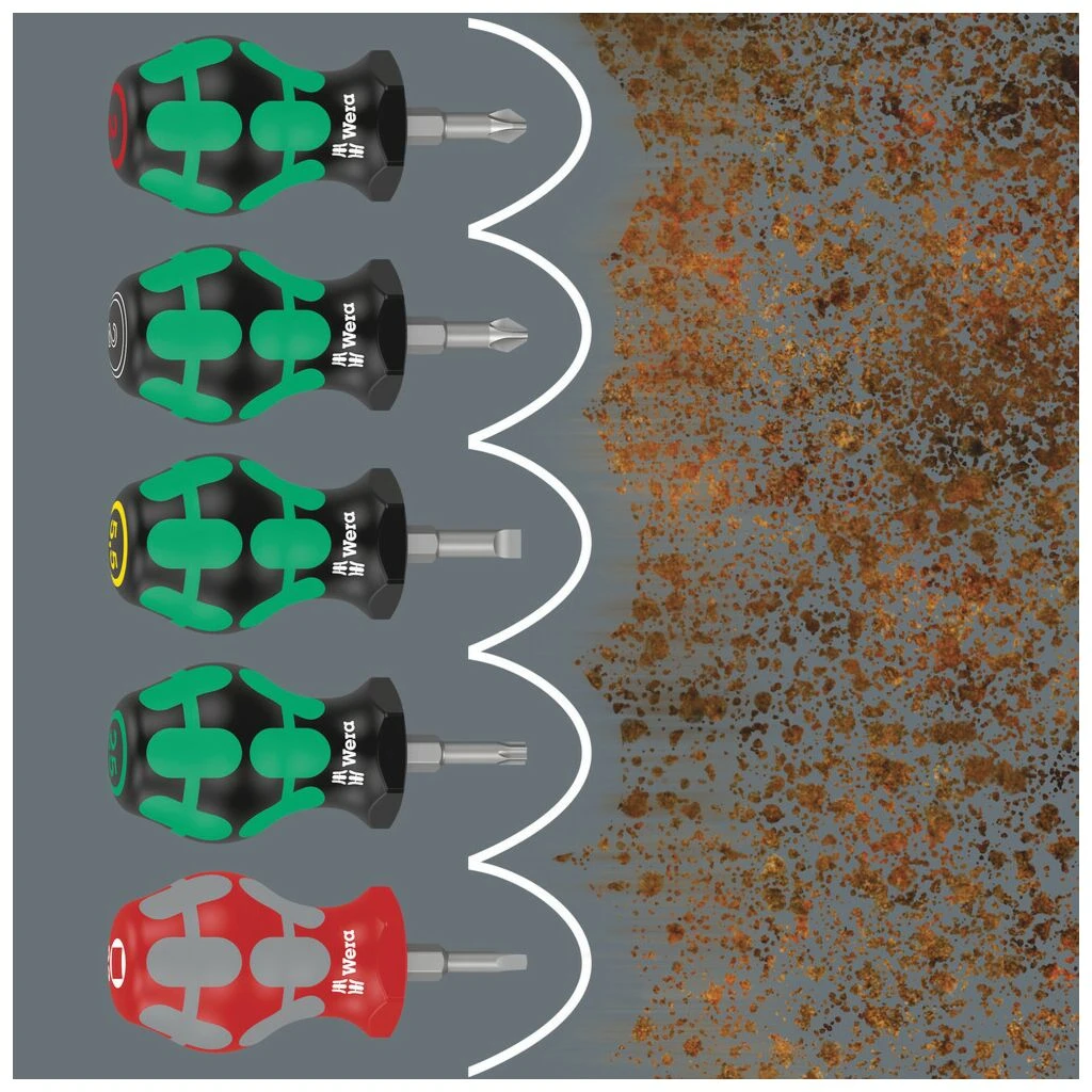 WERA Schraubendrehersatz Stubby 5-teilig Torx 9 WERA Schraubendrehersatz Stubby 5-teilig Torx – Bild 7